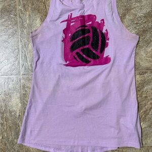 Reebok Pink and Black Tank Top